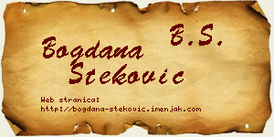 Bogdana Steković vizit kartica